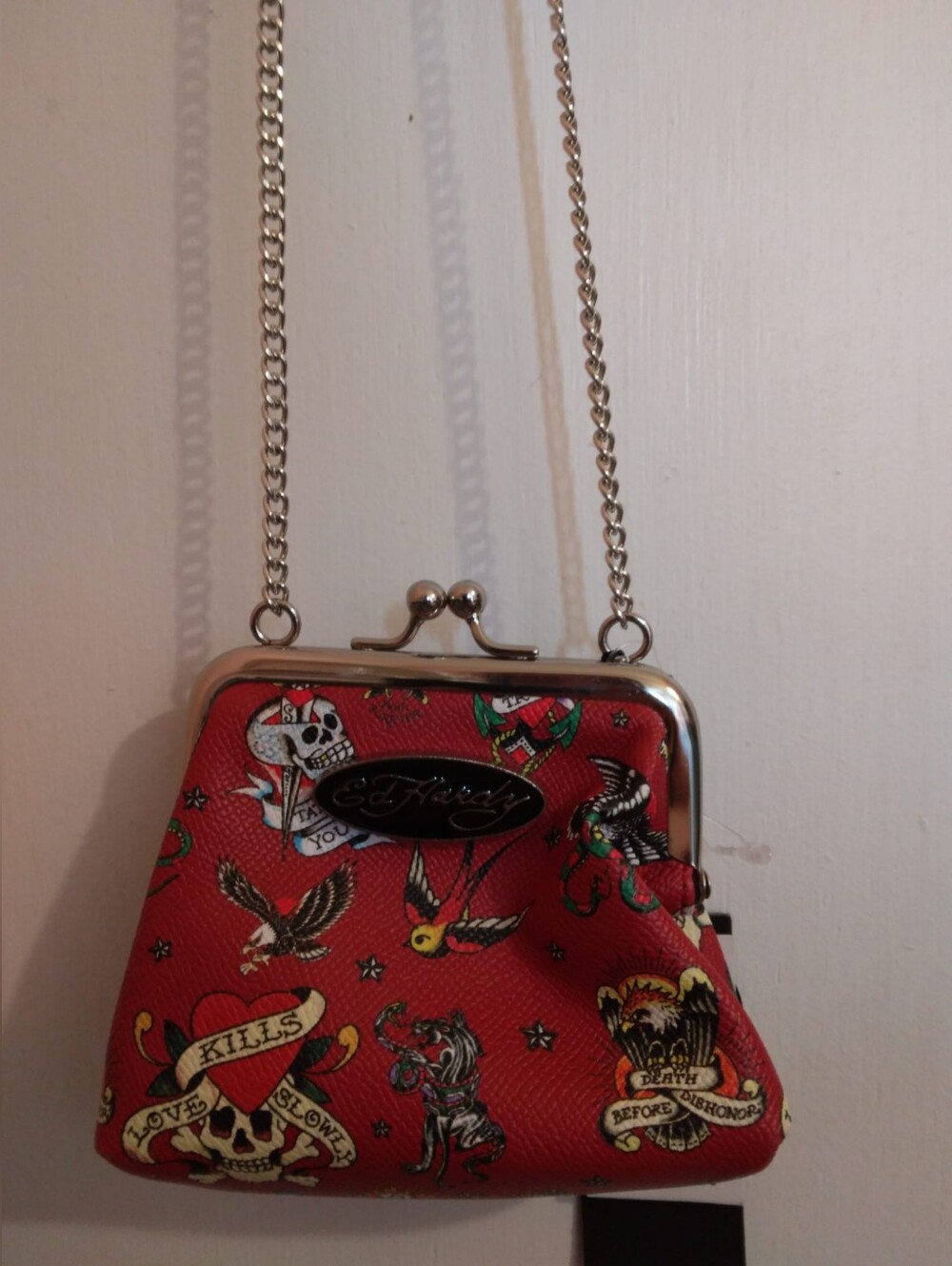 Ed Hardy Coin Crossbody Purse